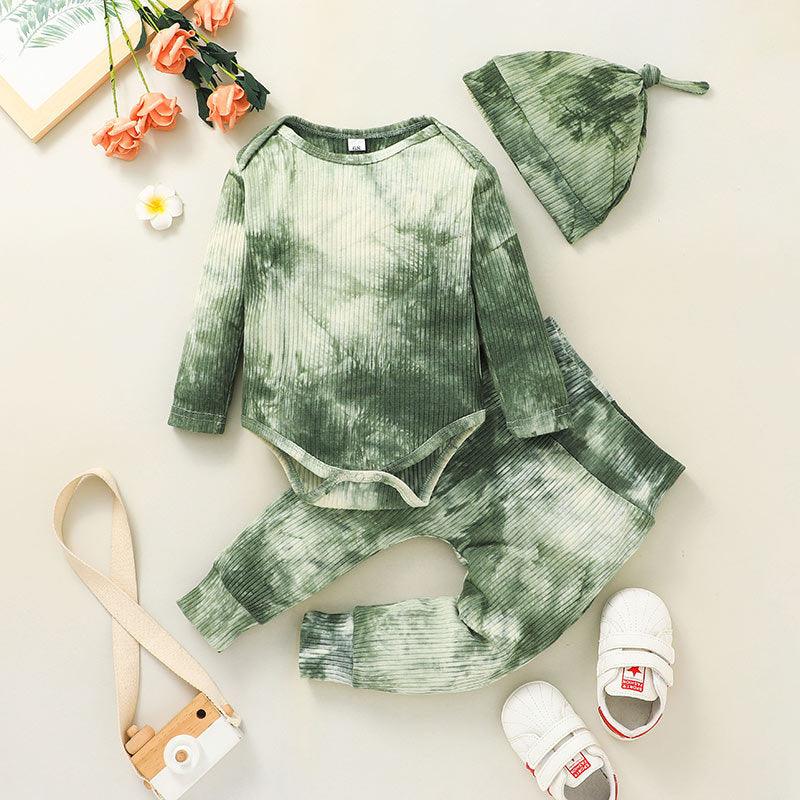 Baby Boys Girls Tie Dyed Long Sleeve One-piece Suit - PrettyKid