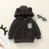 Baby Boys Cartoon Hooded Zipper Jacket Trendy Baby Clothes Wholesale - PrettyKid