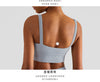 Fitness Training Bra Female Ribbed Charm Deep U Shock Absorbing Sports Underwear Women - PrettyKid