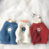 Toddler Kids Girls Solid Color Cute Flowers Thickened Padded Sweater - PrettyKid