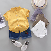 New Summer Children's Suit Short-sleeved Suit for Boys