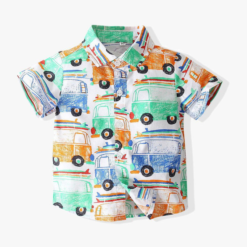 Children's Shirt Cartoon Printing CAR Online - PrettyKid