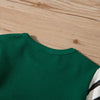 Baby Boys Green Striped Frog Long Sleeve Jumpsuit - PrettyKid