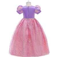 Girls Short Sleeve Mesh Puffy Skirt Sleeping Beauty Aurora Princess Dress - PrettyKid