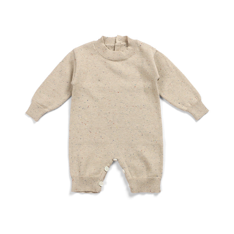 Infant Fall and Winter Cotton Long-sleeved Pullover Shirt Ordinary Short Crawl Onesie - PrettyKid