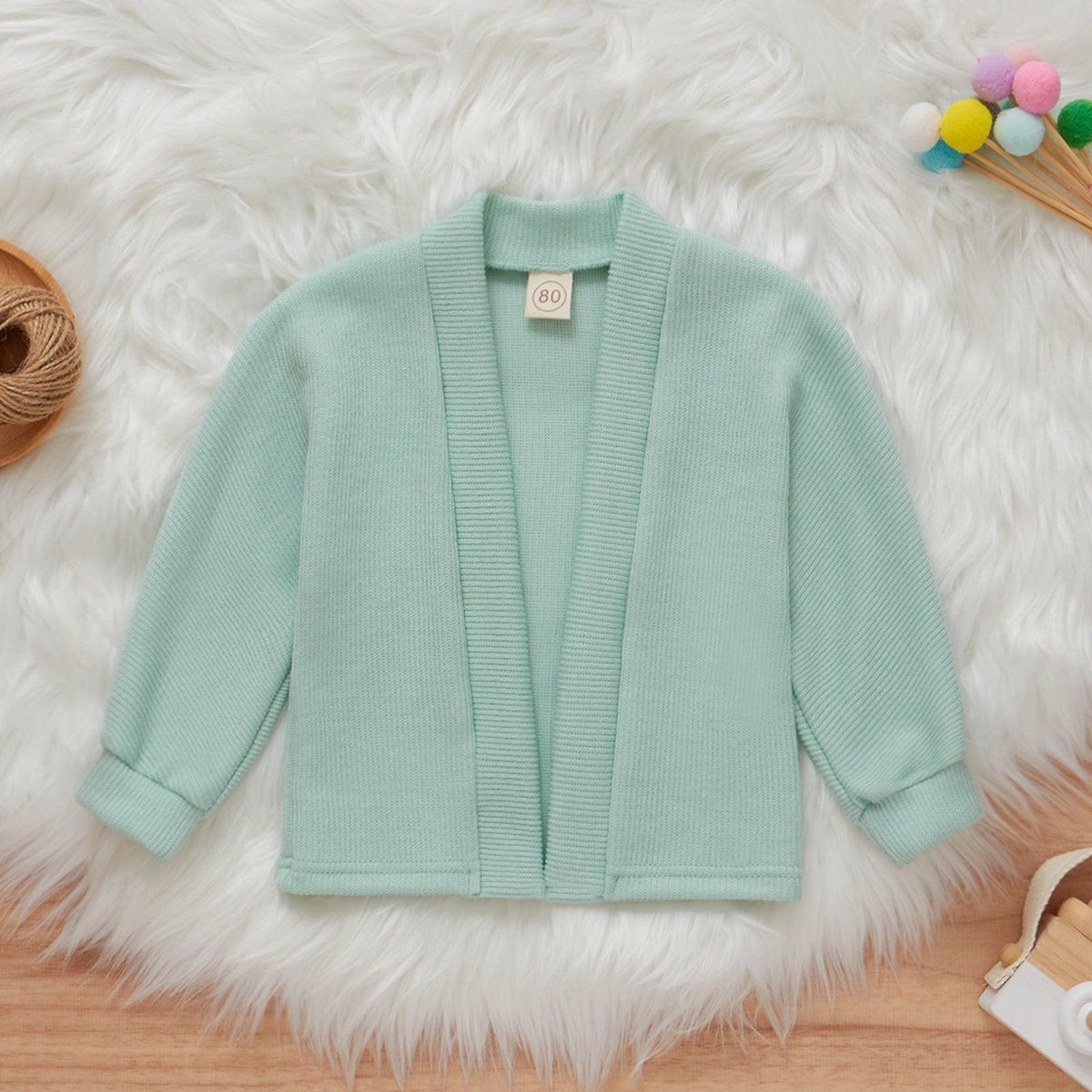 Toddler Kids Girls' Solid Color Knitted Coat Children's Boutique Clothing Suppliers - PrettyKid