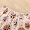 Toddler Boys Cartoon Pumpkin Print Long Sleeve Pants Set - PrettyKid