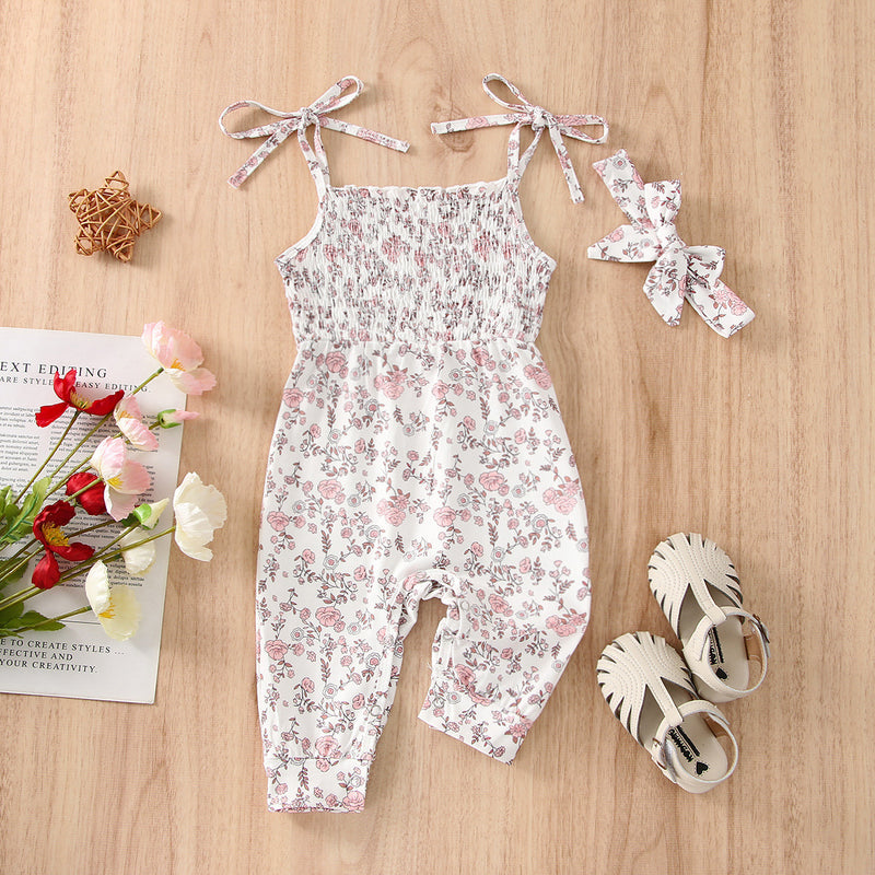 2022 Summer New Infant Baby Girl Baby Hitting The Range Jumpsuit - PrettyKid