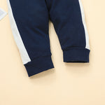Toddler Kids Boys Striped Long Sleeve T-shirt Solid Pants Set - PrettyKid
