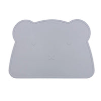 Silicone Mat Bear Solid Color Thermal Insulation Mat Food Grade Silicone Baby Mat - PrettyKid