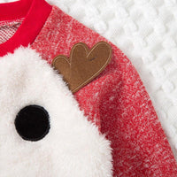 Toddler Boys Girls Red Cute Deer Suit Christmas Dress - PrettyKid