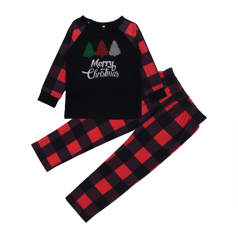Mommy and Me Christmas Tree Printed Pajamas Christmas Parent-child Clothes - PrettyKid