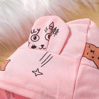 Baby Boys Girls Cartoon Animal Hooded Jumpsuit - PrettyKid