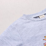 Toddler Kids Boys Girls Solid Daisy Print Long Sleeve Sweater - PrettyKid