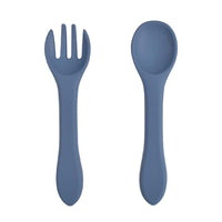 Baby‘s Silicone Tableware Food Grade Silicone Spoon Fork Set - PrettyKid