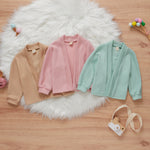 Toddler Kids Girls' Solid Color Knitted Coat Children's Boutique Clothing Suppliers - PrettyKid