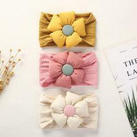 Children's Headwear Baby Bow Nylon Wide Hair Band