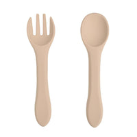 Baby‘s Silicone Tableware Food Grade Silicone Spoon Fork Set - PrettyKid