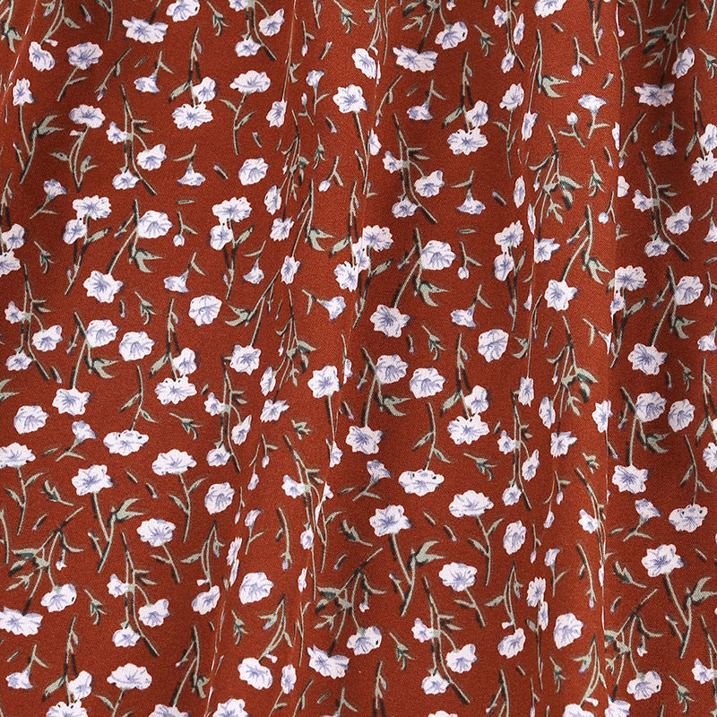 Toddler Kids Girls' Short Sleeve Floral Screen Stitched Dress - PrettyKid