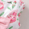 Baby Girls Sleeveless Pink Flower Bow Dress - PrettyKid