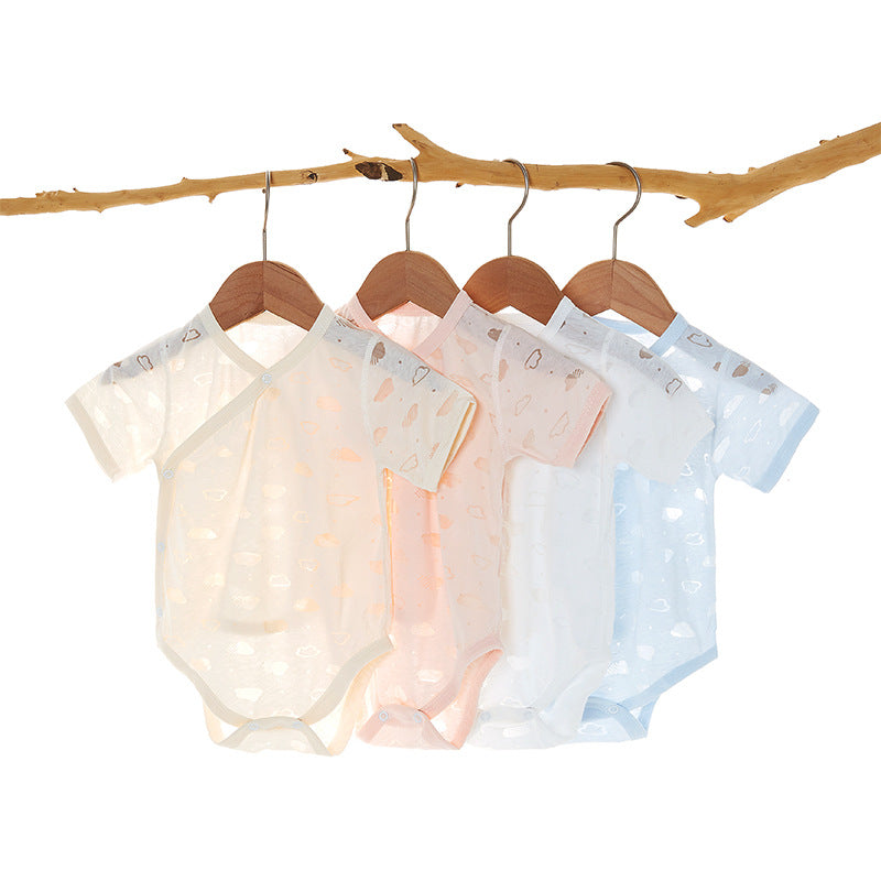 Newborn short-sleeved one-piece summer dress