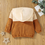 Toddler Kids Girls Long Sleeve Solid Color Contrast Thickened Sweater - PrettyKid