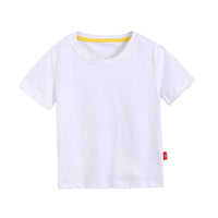 2021 Summer Children's T-shirt Solid Short Sleeve Round Neck Top - PrettyKid