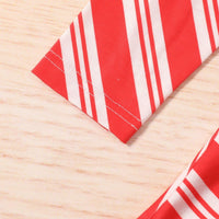 Toddler Kids Girls Striped Christmas Long Sleeve Dress Best Wholesale Childrens Clothing - PrettyKid