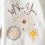 0-18M Baby Solid Color Firework Wheat Ears Printed Long-sleeved Jumpsuit - PrettyKid