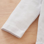Baby Boys White Mama's Man Alphabet Printed Jumpsuit Striped Pants Hat 3PCS - PrettyKid