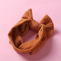 Baby Butterfly Hair Band Soft Jacquard Nylon Girls Wide Scarf Kids Designer Wholesale - PrettyKid