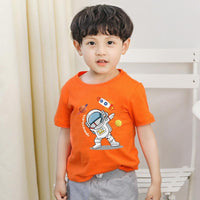 9M-12Y Short Sets For Boys Astronaut Short Sleeve Drawstring Kids Clothes Wholesale - PrettyKid