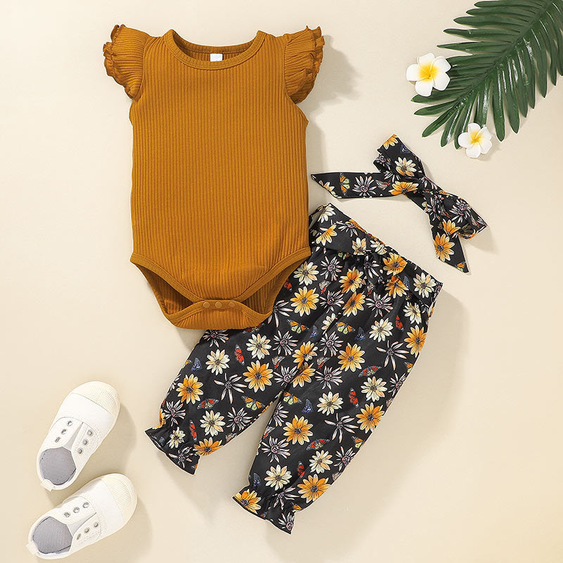 2022 Summer Baby One-piece Suit Two-piece - PrettyKid