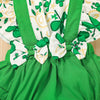 Baby Girls Sleeveless Clover Print Jumpsuit - PrettyKid
