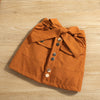 Toddler Kids Girls Solid Long Sleeve Lapel Jacket Top Bow Skirt Set - PrettyKid