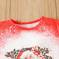 Children's Boys Round Neck Short Sleeve Cartoon Christmas Printed T-shirt - PrettyKid