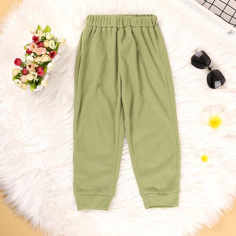 Toddler Kids Boys and Girls Solid Color Long Sleeved Leisure Suit - PrettyKid