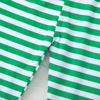 Baby Letter Green Stripe Jumpsuit Pants Christmas Suit - PrettyKid