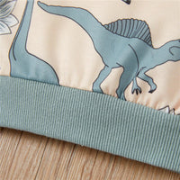 Toddler Kids Cartoon Dinosaur Print Set Children's Boutique Wholesale - PrettyKid