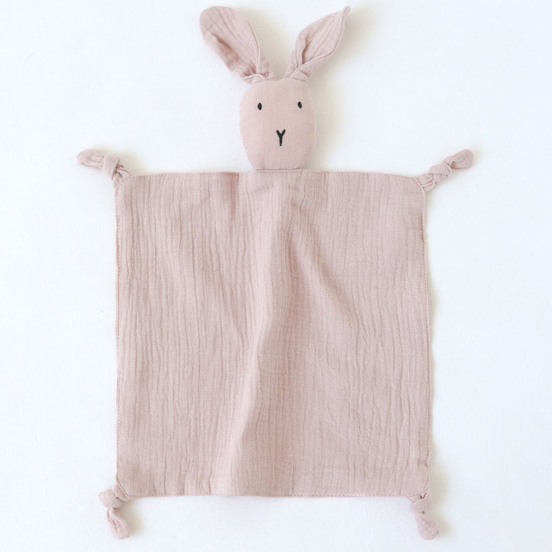 Newborn Baby Gauze Comforting Towel Baby Sleeping Doll Cotton Cute Rabbit Comforting Blanket - PrettyKid