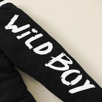 Toddler Kids Letter Printed Sweatpants Bulk Buy Childrens Clothes - PrettyKid