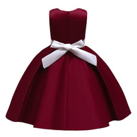 Kids Girls Bow Embroidered Pengpeng Skirt Children's Dress Wholesale Girls Dresses - PrettyKid