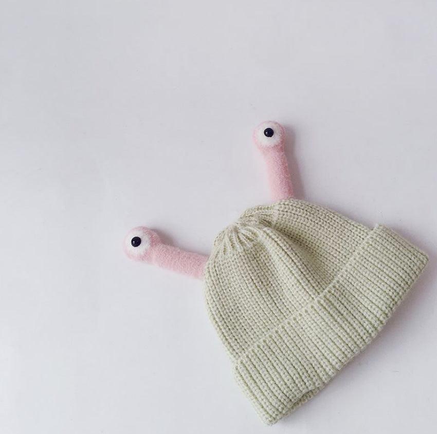 Baby Boys Girls Autumn Winter Thickened Insect Tentacle Eyes Knitted Cap Cartoon Wool Cap - PrettyKid