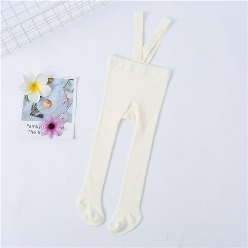 Baby Boys Girls Autumn and Winter Solid Color Cotton High Waist Back Straps Jumpsuit - PrettyKid