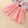 9M-6Y Short Sleeve Rabbit Patchwork Print Dress Wholesale Baby Clothes - PrettyKid