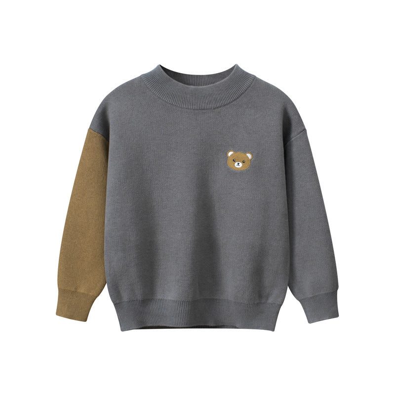 Children's Clothing Autumn and Winter Sweater Boys' Sweater Little Bear Clothes - PrettyKid
