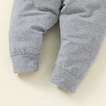 Baby Boys Solid Color Cartoon Letter Print Jumpsuit Pants Set - PrettyKid