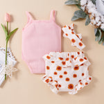 Baby Girls' Jumpsuit Printed Three Piece Set Wholesale Baby Clothes Bulk - PrettyKid