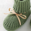 Baby Boys Girls Solid Color Knitted Gloves and Shoes Set - PrettyKid