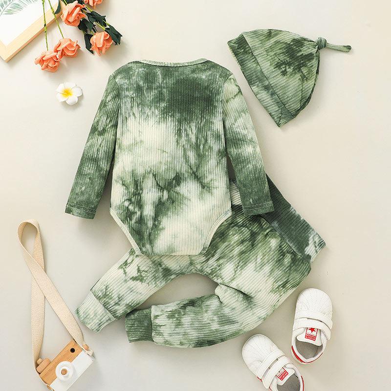 Baby Boys Girls Tie Dyed Long Sleeve One-piece Suit - PrettyKid